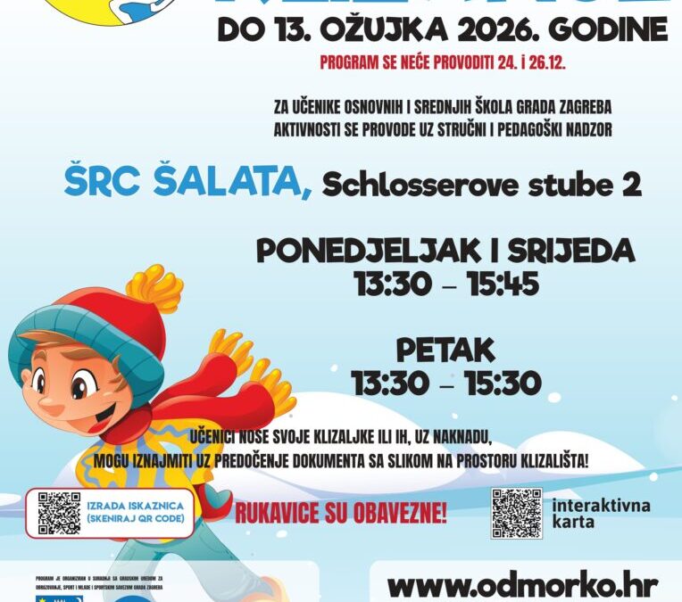 Početak slobodnog klizanja na ŠRC Šalata – Odmorko