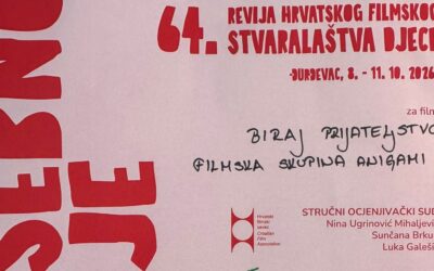 Priznanje na filmskom natjecanju na 64. Reviji hrvatskog filmskog stvaralaštva djece u Đurđevcu